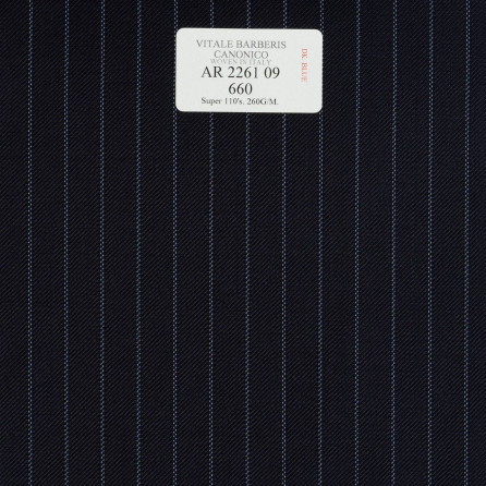 AR 2261 09 CANONICO - 100% Wool - Xanh Dương Sọc